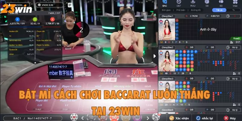 Hướng dẫn cách chơi Bac carat cho người mới tại 23win