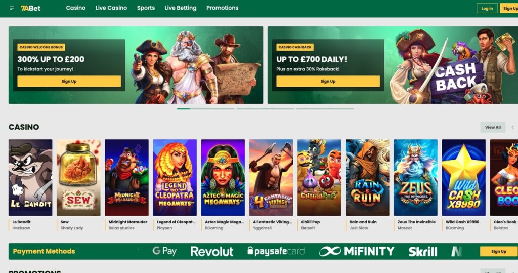 7ABet - Best Casino For Mastercard Credit Card Deposits